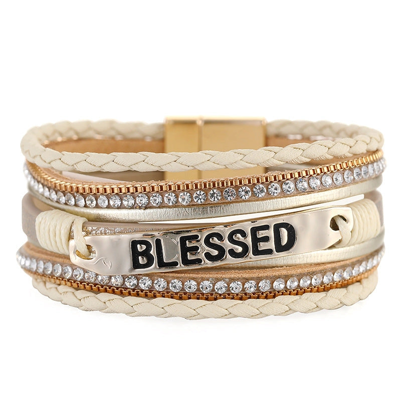 Blessed Multi-Layer Leather Bracelet