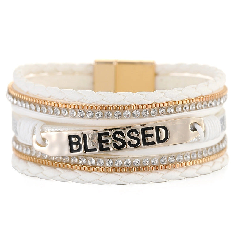 Blessed Multi-Layer Leather Bracelet